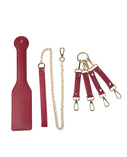Kinky Play Box Red Passion 8 pc Set Bondage Kit - Red by Uc Global Trade INChoney Play B