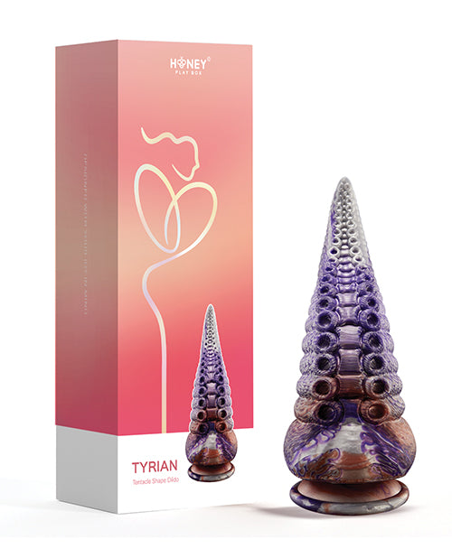 Tyrian Tentacle Shape Suction Cup Dildo - Multi Color