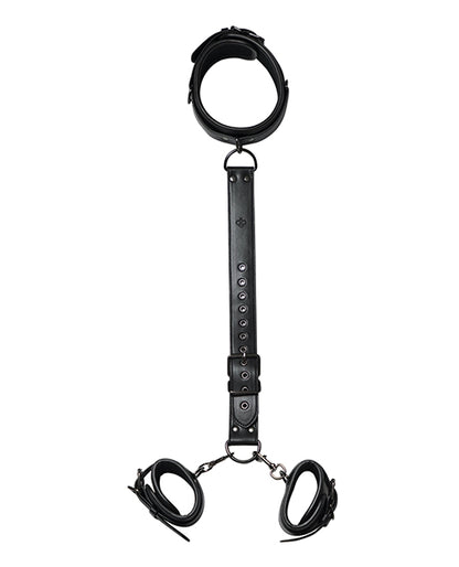 Kinky Play Box Locking Harness Collar to Wrist Restraints - Black by Uc Global Trade INChoney Play B