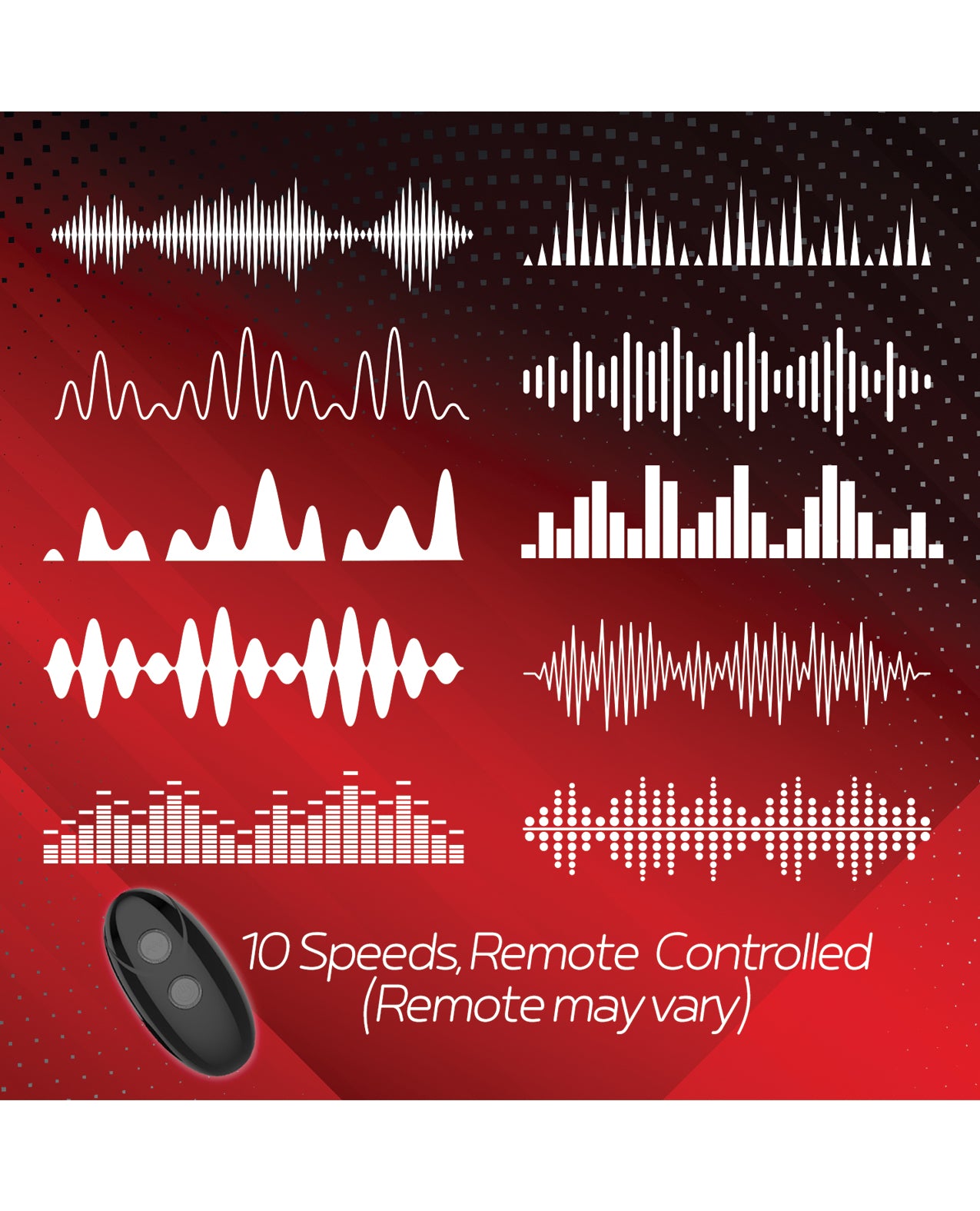 Massive Red Dot Cock Ring V1 - Black by Icon Brands INC