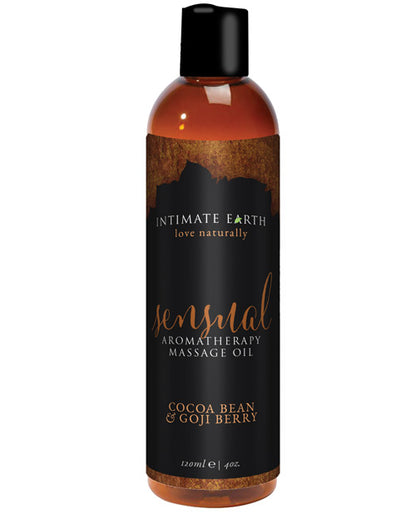 Intimate Earth Sensual Massage Oil - 120 ml Cocoa Bean & Gogi Berry