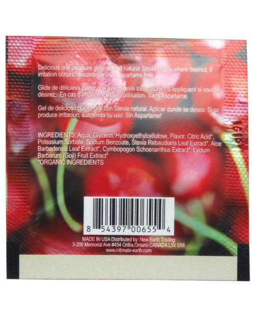 Intimate Earth Lubricant Foil - 3 ml Wild Cherries