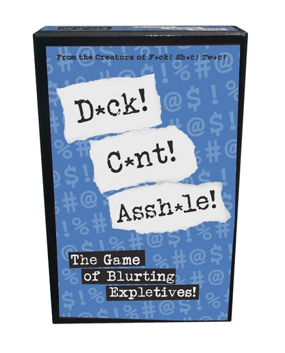 Dck! Cnt! Asshle! - The Game of Blurting Expletives