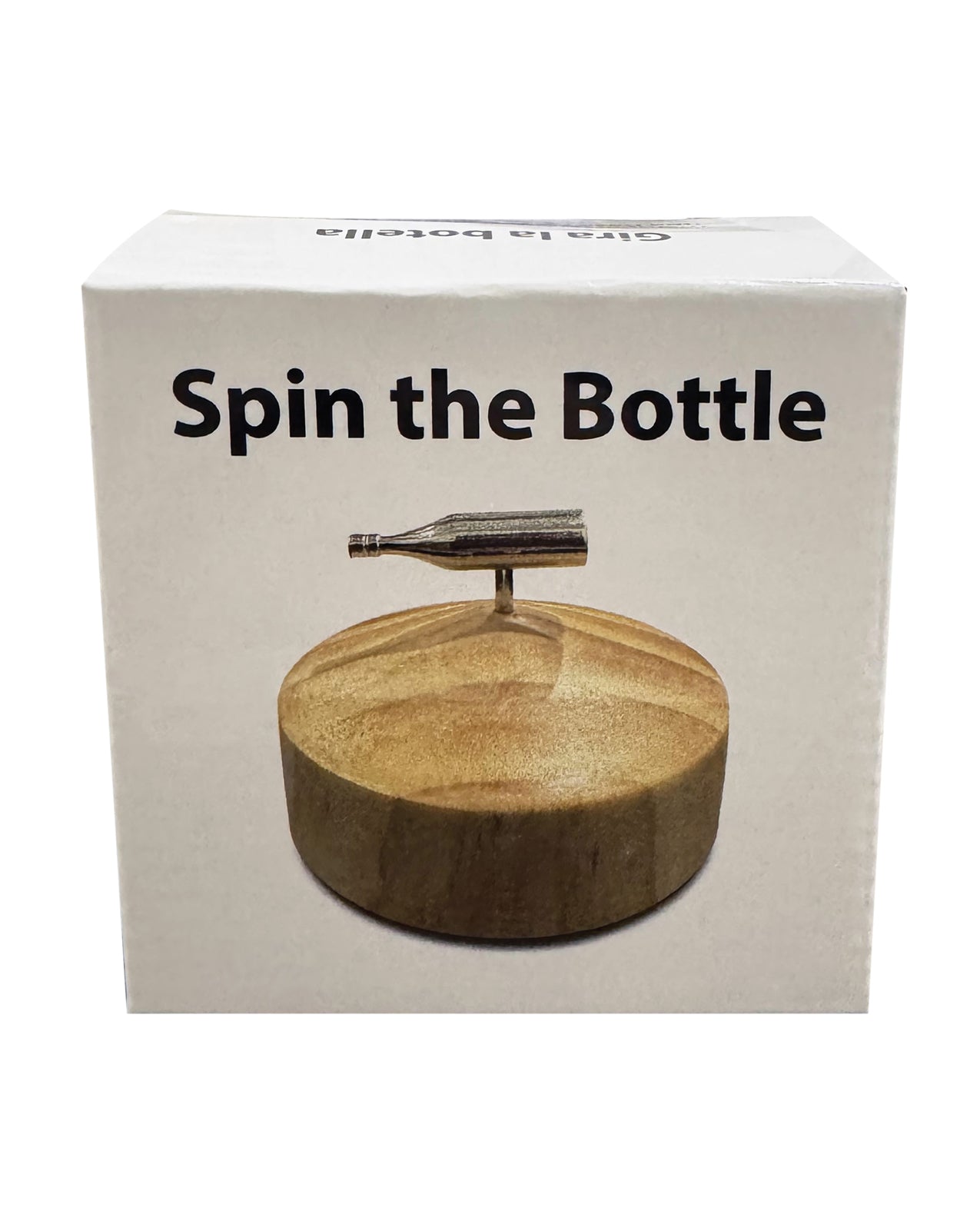 Spin The Bottle - Silver/Wood by Kheper Games