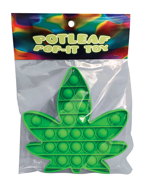 Pot Leaf Pop It Fidget Toy - Green by Kheper Games