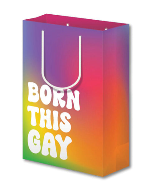 Born This Gay Pride Large Gift Bag by Kush Kards LLC