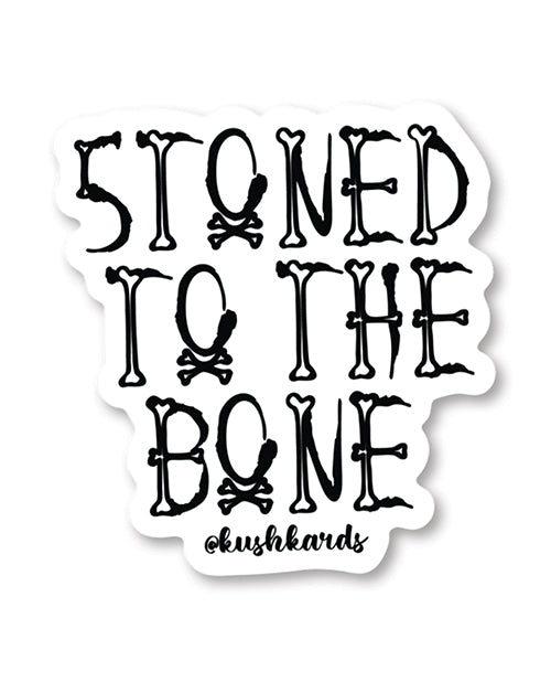 Halloween Stoned to the Bone Sticker - Pack of 3 by Kush Kards LLC