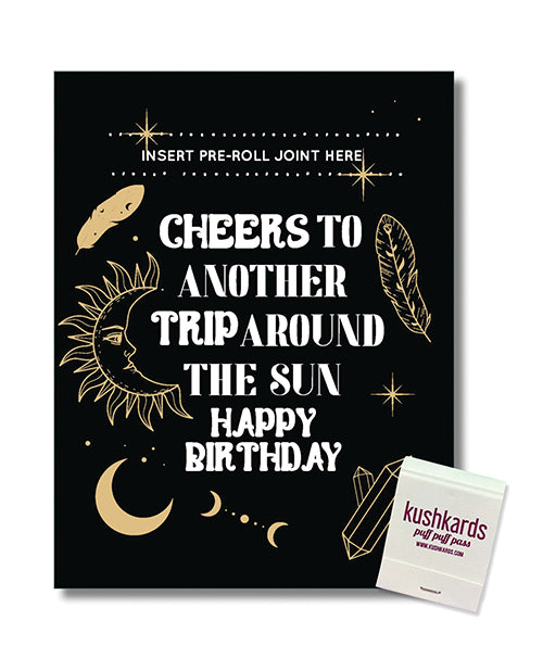 Cheers to Another Trip Around the World Greeting Card w/Matchbook