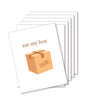 Eat My Box Naughty Greeting Card - Pack Of 6