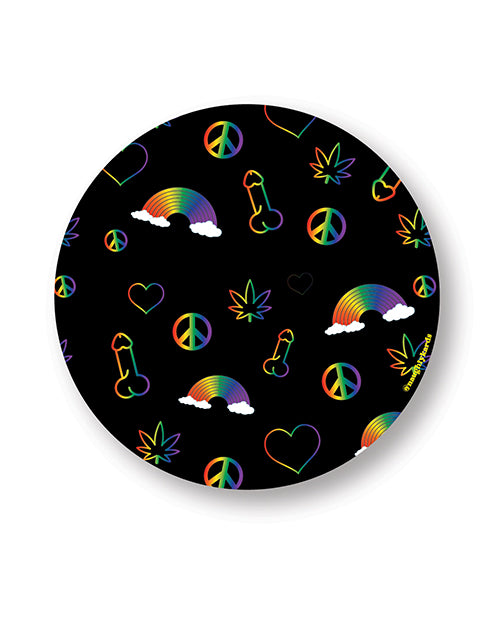 Rainbow Penis Naughty Sticker - Pack of 3 by Kush Kards LLC