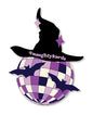Halloween Witch Disco Ball Sticker - Pack of 3 by Kush Kards LLC