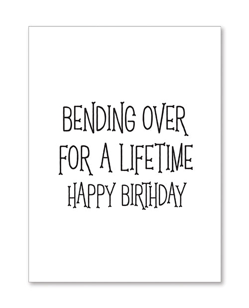 Halloween Bending Over Birthday Greeting Card