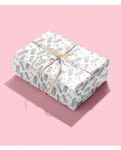 Grey Sweatpants Naughty Wrapping Paper