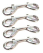 KinkLab Nickel Plated Snap Hooks - Pack of 4 by Kinklab