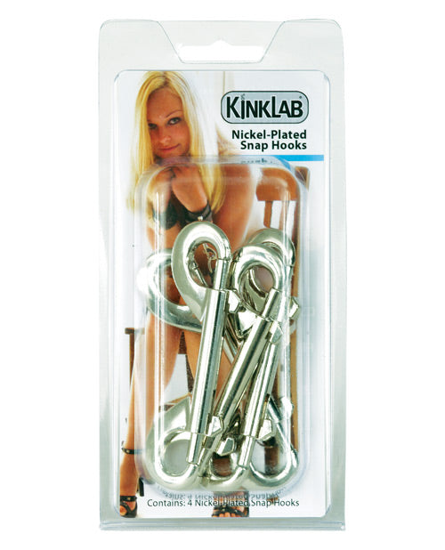 KinkLab Nickel Plated Snap Hooks - Pack of 4 by Kinklab