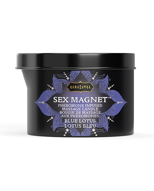 Kama Sutra Sex Magnet Candle w/Pour Spout - 6 oz Blue Lotus