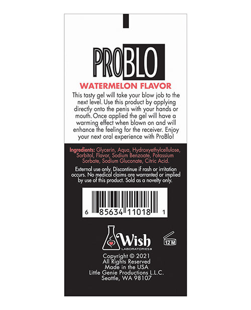 Problo Oral Pleasure Gel by Little Genie Productions LLC