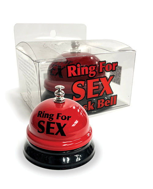 Ring the Bell for Sex Desk Bell - Red/Black by Little Genie Productions LLC