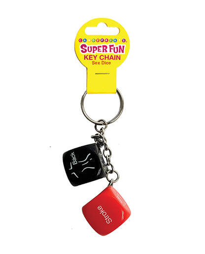 Super Fun Sex Dice Key Chain - Multi Color by Little Genie Productions LLC