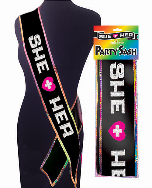 She + Her Sash by Little Genie Productions LLC