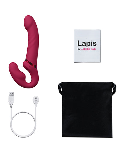 Lovense Lapis Vibrating Strapless Strap On - Pink