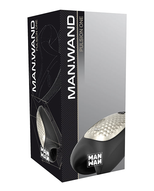 Man Wand Heat and Vibration Pulsion - Black