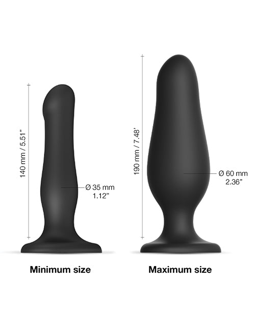 Strap on Me Inflatable Dildo Plug - Black