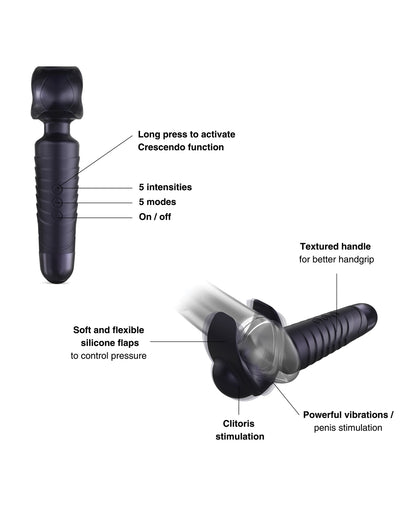 Manwan EVO Original Handle Wand - Black Plum by Lovely Planet