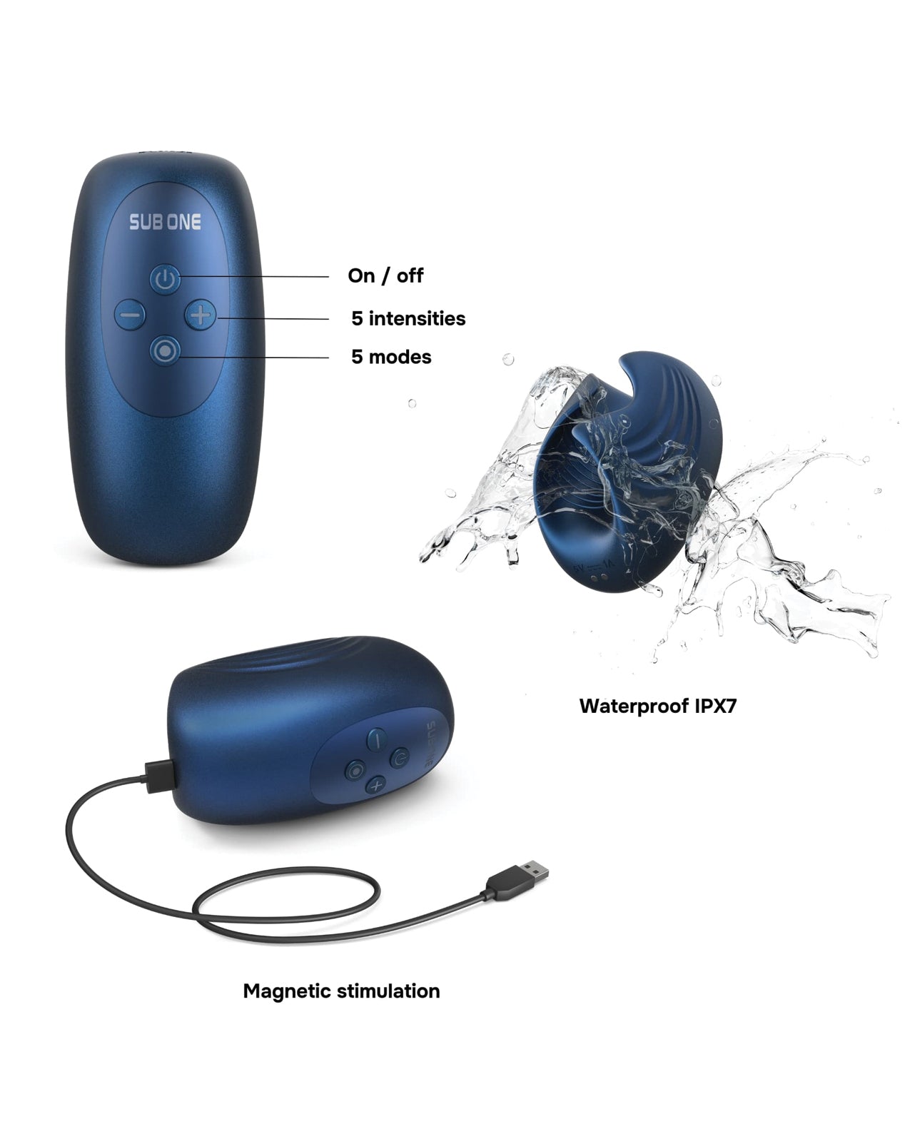 Manwan Sub-One Tapping Male Masturbator - Stellar Blue by Lovely Planet
