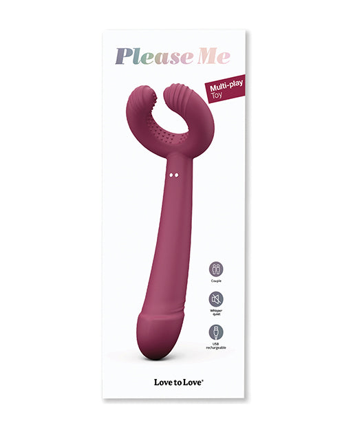 Love to Love Please Me Multi-Play Vibrator - Plum Star by Lovely Planet