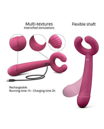 Love to Love Please Me Multi-Play Vibrator - Plum Star by Lovely Planet