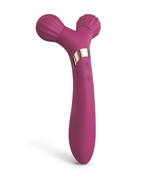 Love to Love Fireball Forked Vibrator - Plum Star