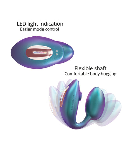 Love to Love Wonderlover Dual Stimulator - Iridescent Turquoise