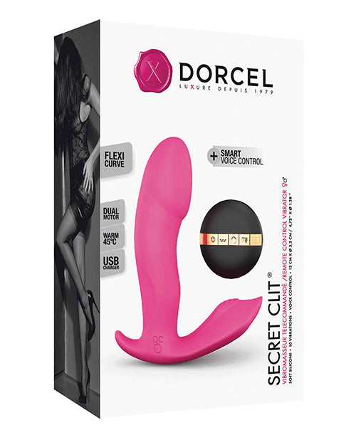 Dorcel Secret Clit Dual Stim Heating and Voice Control - Pink by Lovely Planet