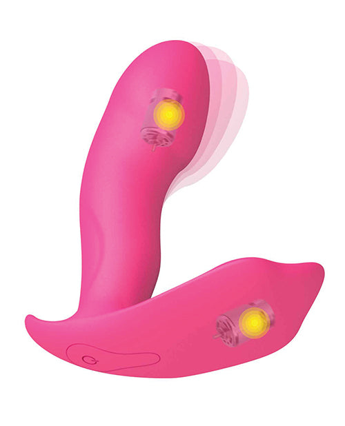 Dorcel Secret Clit Dual Stim Heating and Voice Control - Pink by Lovely Planet