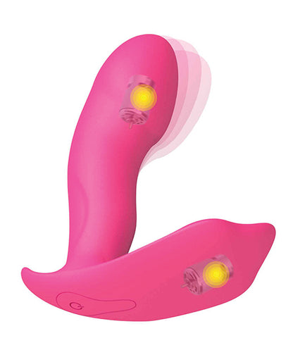 Dorcel Secret Clit Dual Stim Heating and Voice Control - Pink by Lovely Planet
