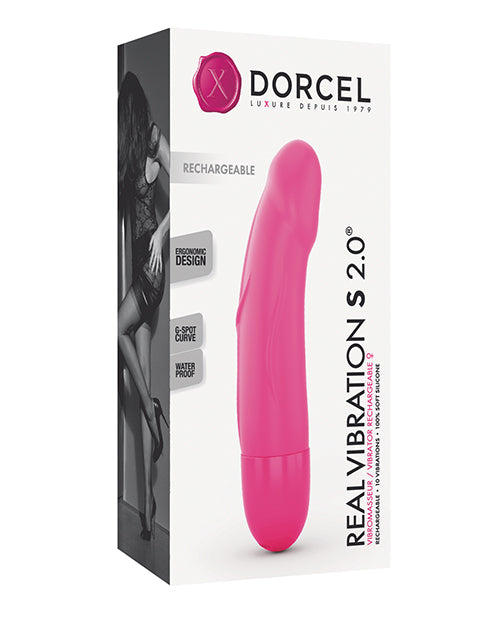 Dorcel Real Vibration S 6" Rechargeable Vibrator - Pink by Lovely Planet