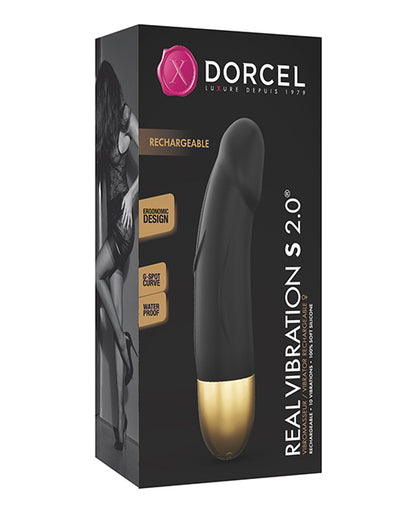 Dorcel Real Vibration S 6" Rechargeable Vibrator 2.0 - Gold by Lovely Planet