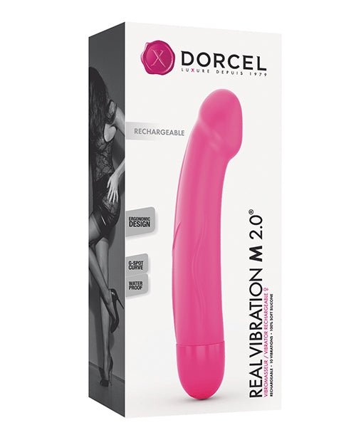 Dorcel Real Vibration M 8.6" Rechargeable - Pink by Lovely Planet
