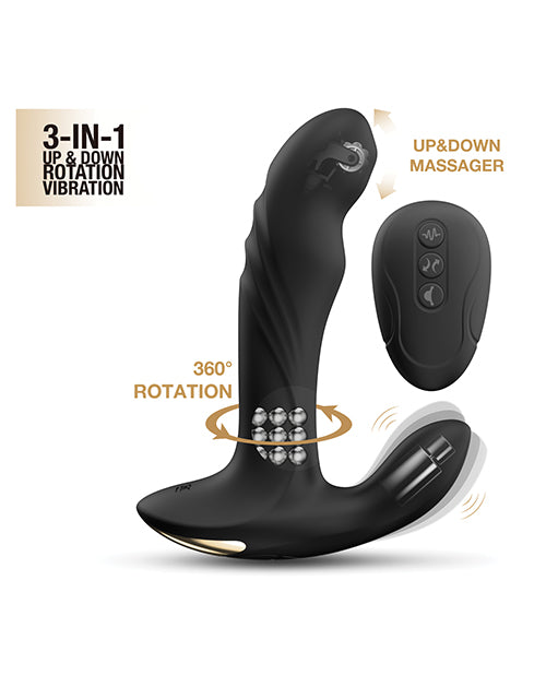 Dorcel P-Joy Double Action Prostate Massager - Black by Lovely Planet