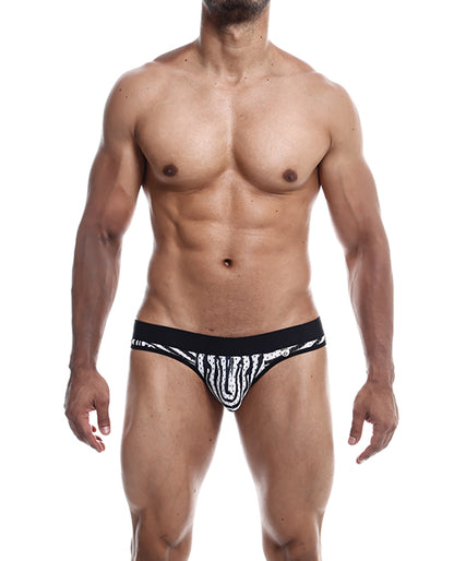 Male Basics Mob Aero Jock Zebra