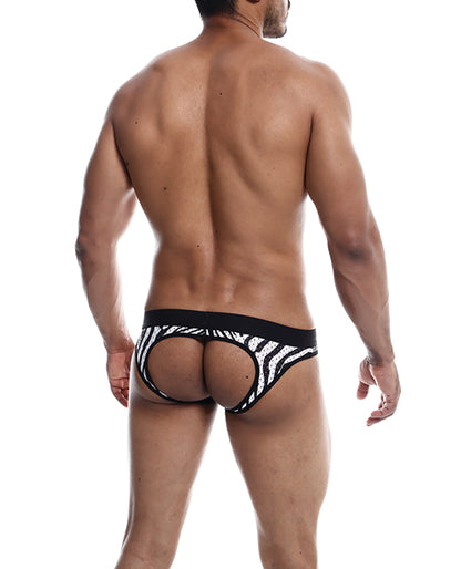 Male Basics Mob Aero Jock Zebra