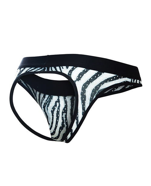 Male Basics Mob Aero Jock Zebra