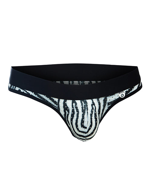 Male Basics Mob Aero Jock Zebra