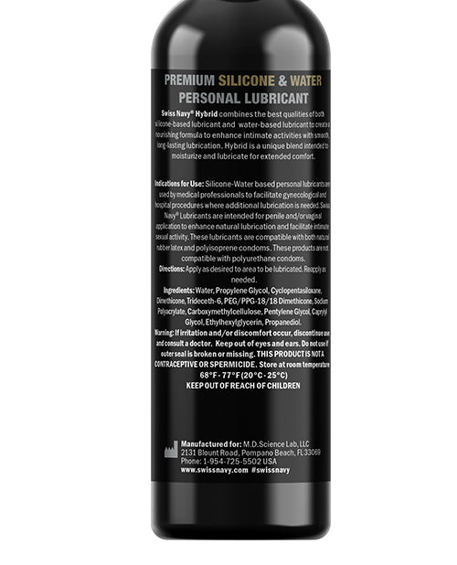 Swiss Navy Premium Hybrid Lubricant - 2 oz Bottle