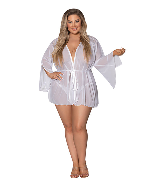 Modern Romance Flowing Short Robe 2x