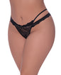Ooh La Lace Cross Strap Split Crotch Tanga Panty by Magic Moments Int'l