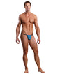 Neon Lace Posing Strap Turquoise O/S by Comme Ci Comme Ca