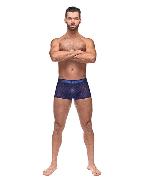 Diamond Mesh Mini Short Blue by Comme Ci Comme Ca