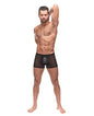 Private Screening Micro Mesh & Modal Skull Pouch Short Black by Comme Ci Comme Ca